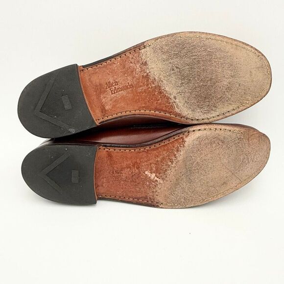Allen Edmonds Maxfield Brown Leather Loafers With Tassels - US Men’s Size 10.5 D main image 6